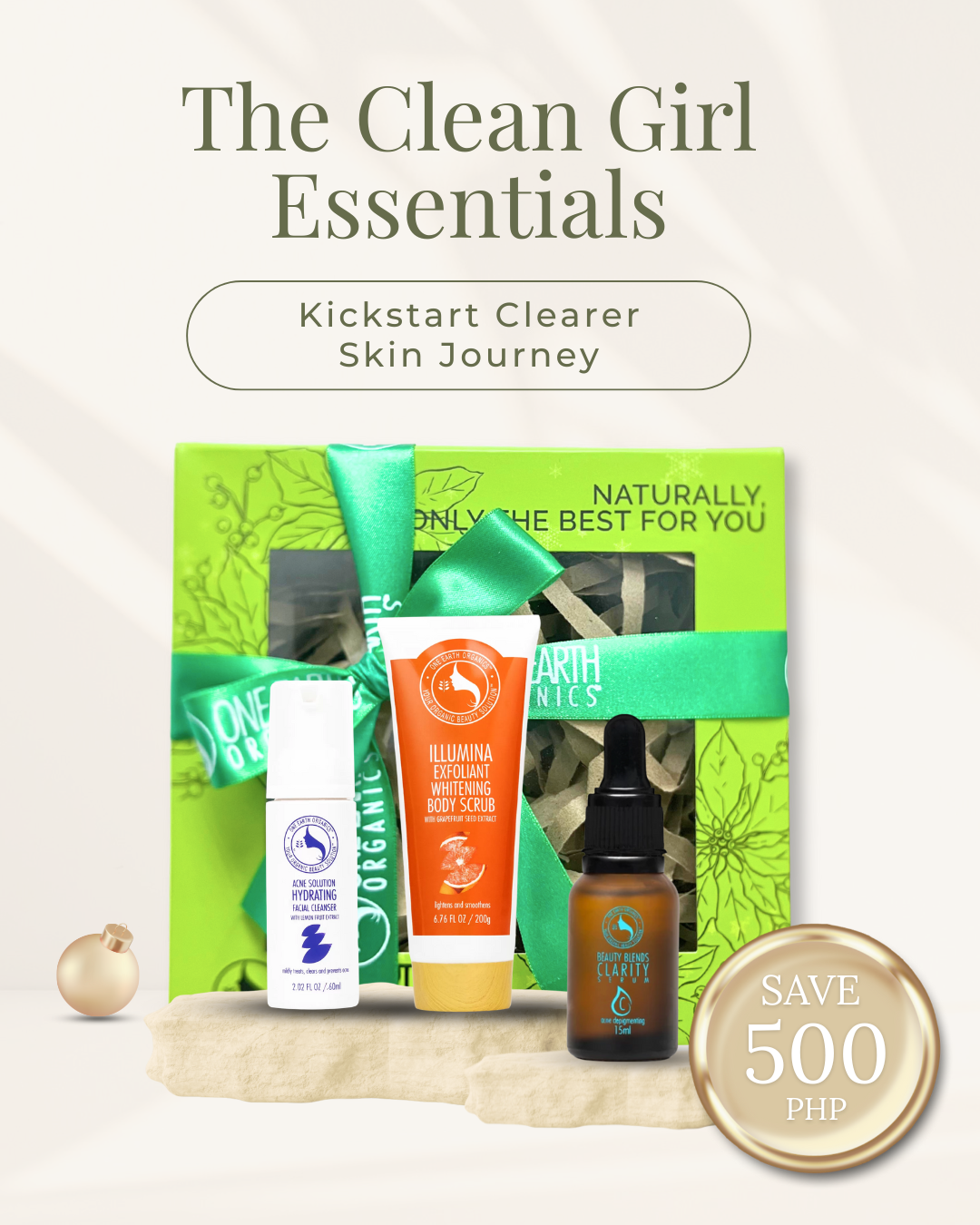 One Earth Organics EARTMAS GIFT SET: The Clean Girl Essentials